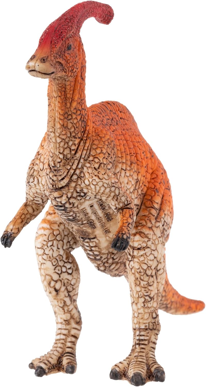 Mojo Parasaurolophus Red Dinosaur Figurine - Image 3
